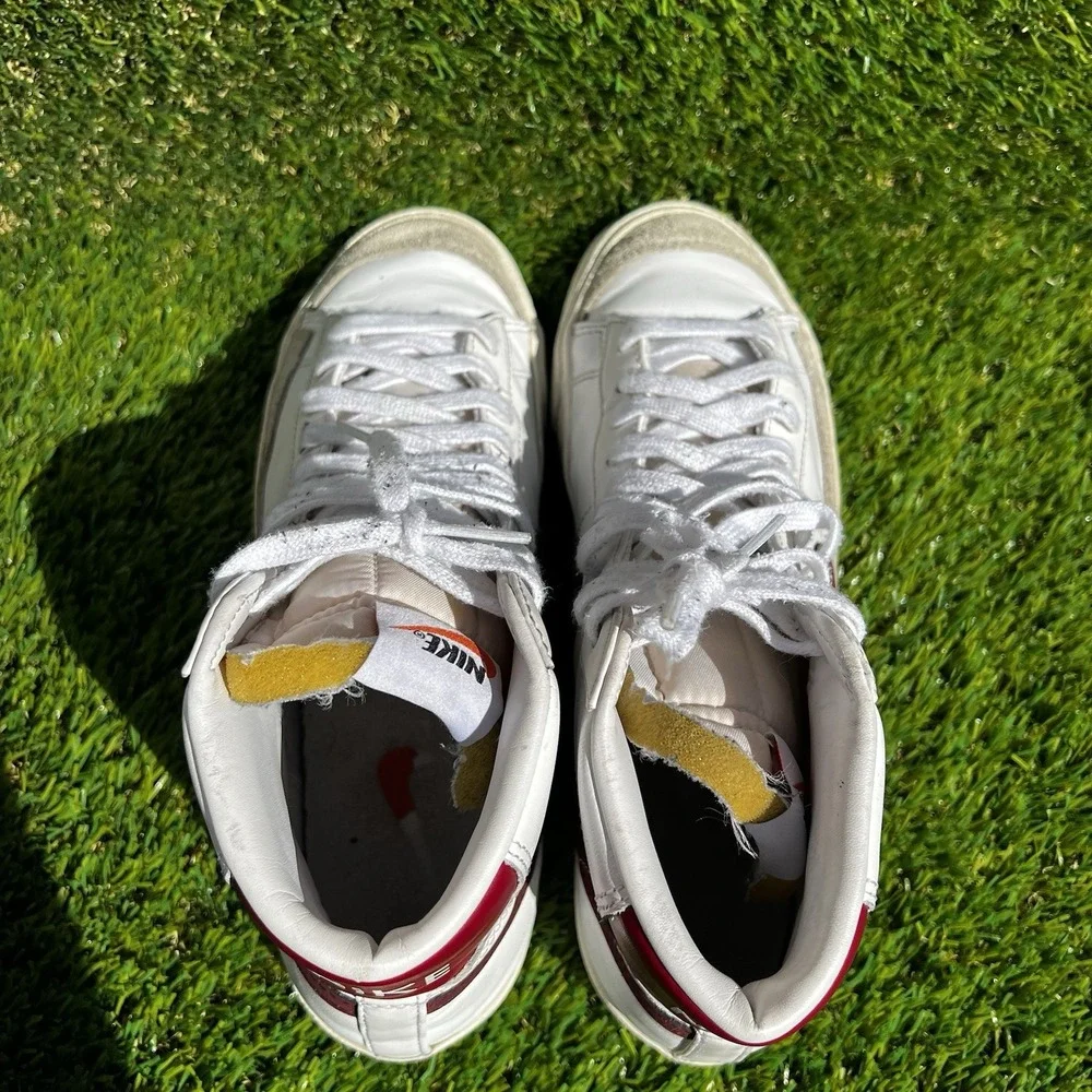 Nike Shoes Men Size 8 Blazer '77 Vintage Mid White Team Red BQ6806-111